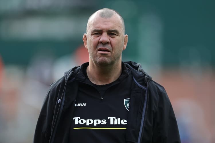 Michael Cheika's Leicester bolstered their bid to reach the English Premiership play-offs by routing Bristol 36-19 at Ashton Gate. Photo: Getty Images