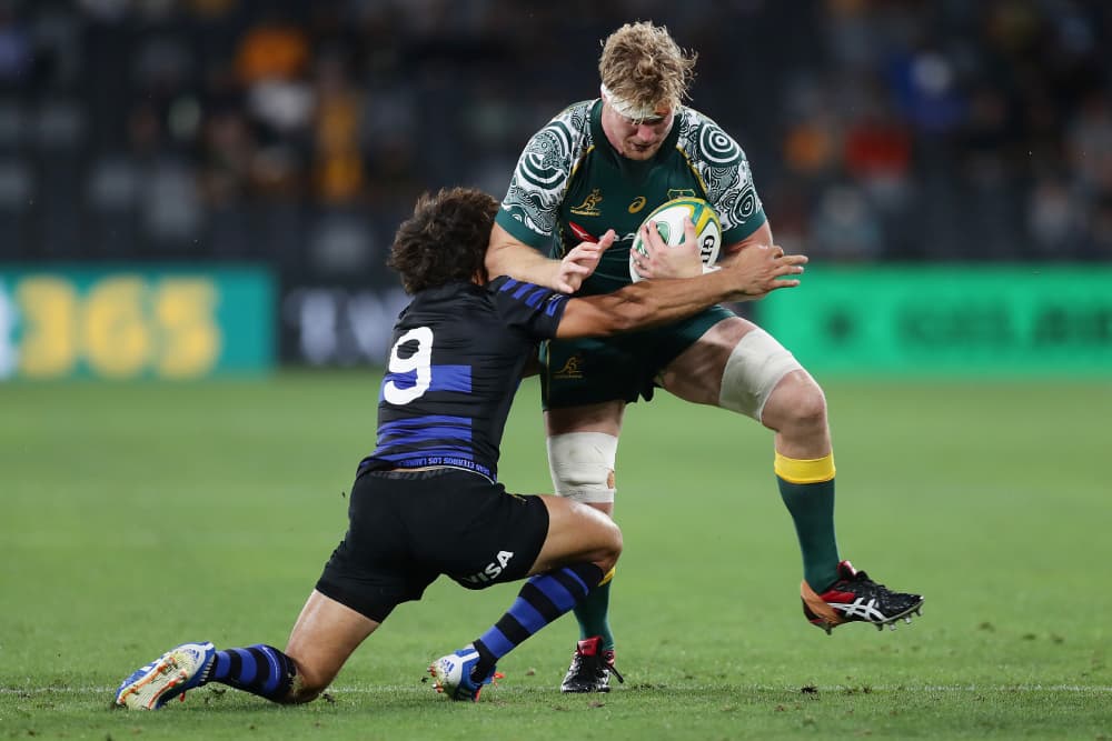 New Waratahs lock Matt Philip is embracing the ‘full circle’ opportunity of pulling on the sky blue jersey as he pushes for a Lions recall. Photo: Getty Images