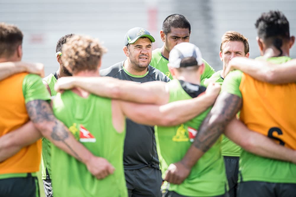 Michael Cheika wants his players to demand spots. Photo: ARU Media/Stu Walmsley