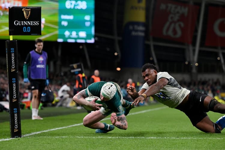 Mack Hansen has been named in the British and Irish Lions squad. Photo: Getty Images