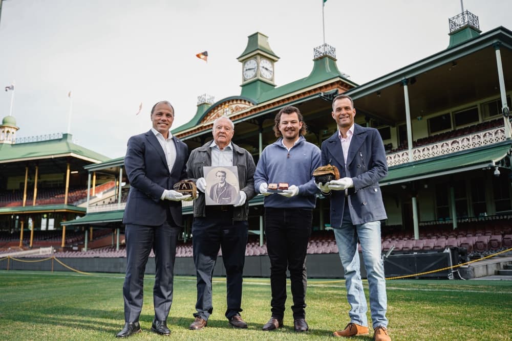 RA CEO Phil Waugh with descendants of the Richards family after the creation of the Tom Richards medal. Photo: Nooroa Takairangi/RA Media