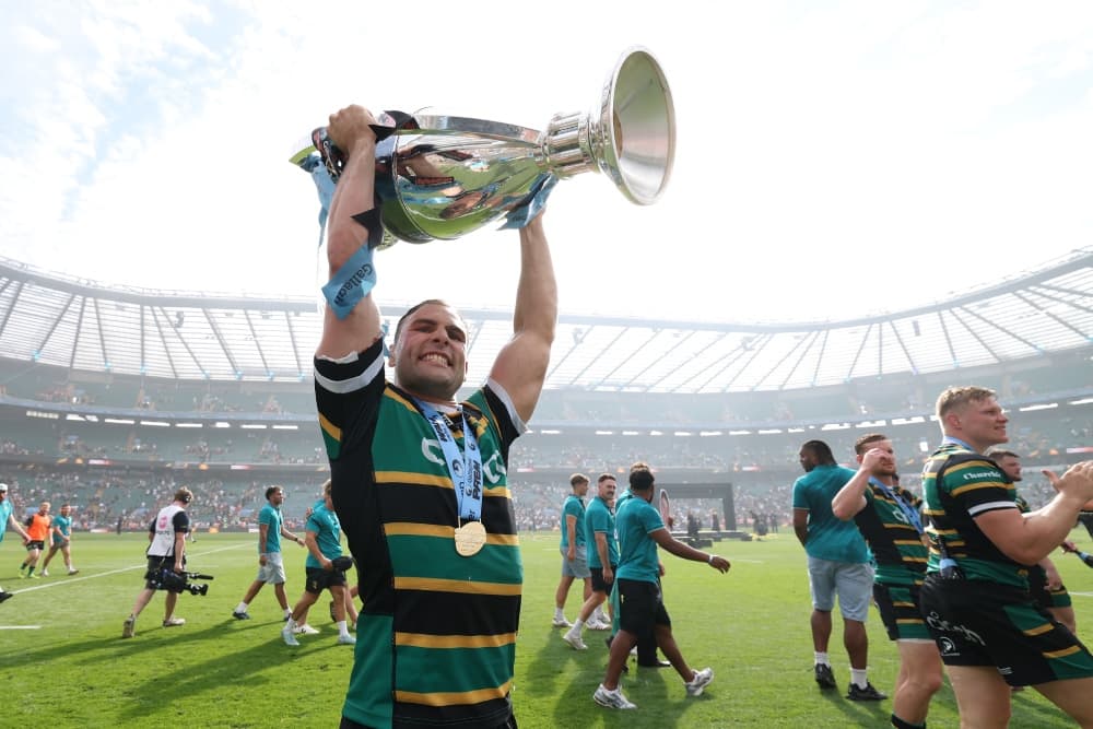 Josh Kemeny helped Northampton to the Premiership title. Photo: Getty Images