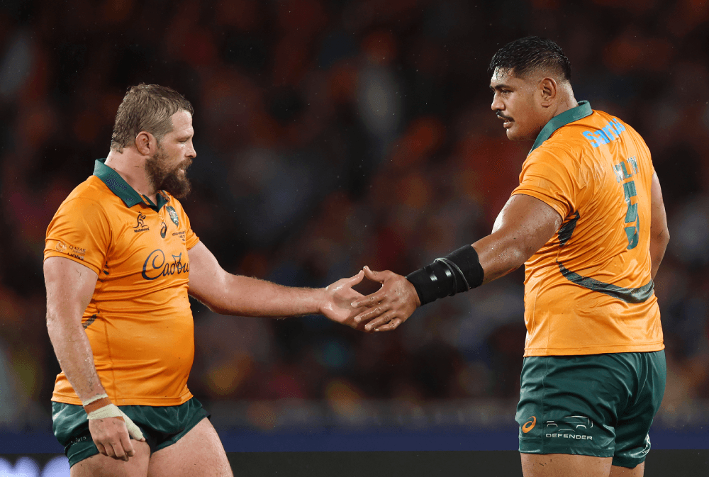 James Slipper and Will Skelton have been in strong form for the Wallabies. Source: Getty