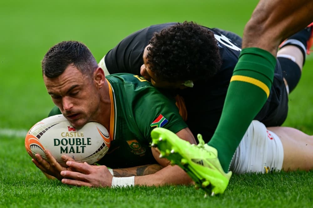 The Springboks held on for victory over the All Blacks. Photo: Getty Images