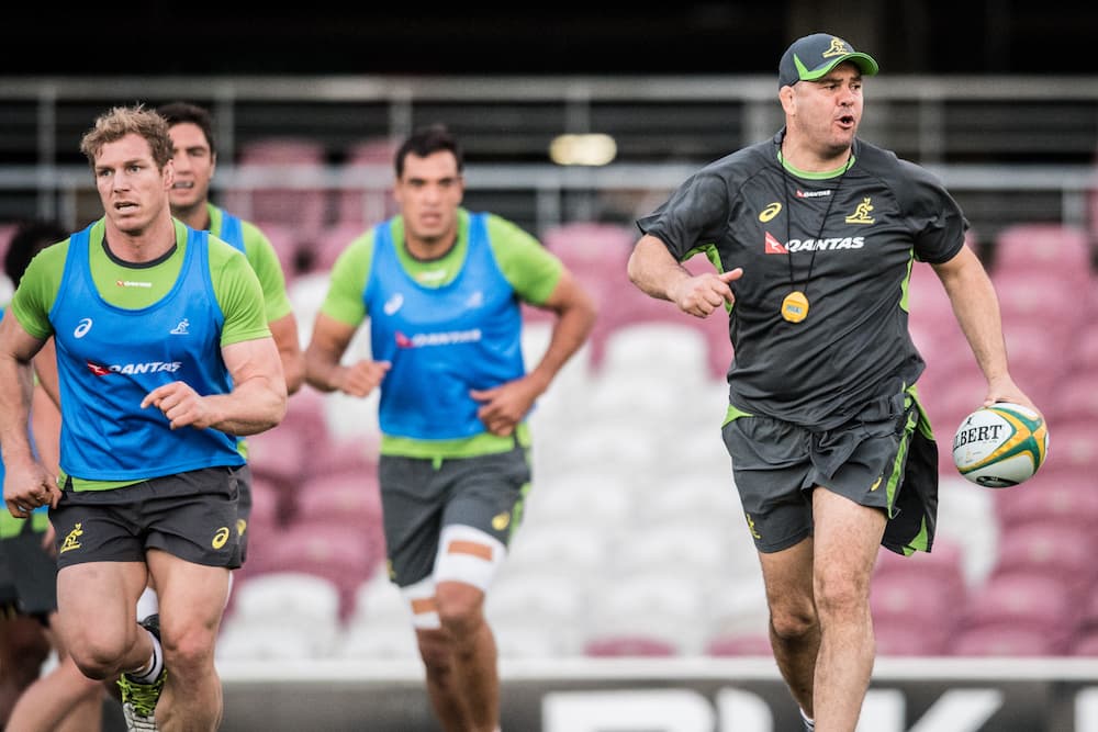 Michael Cheika leads by example. Photo: ARU Media/Stu Walmsley
