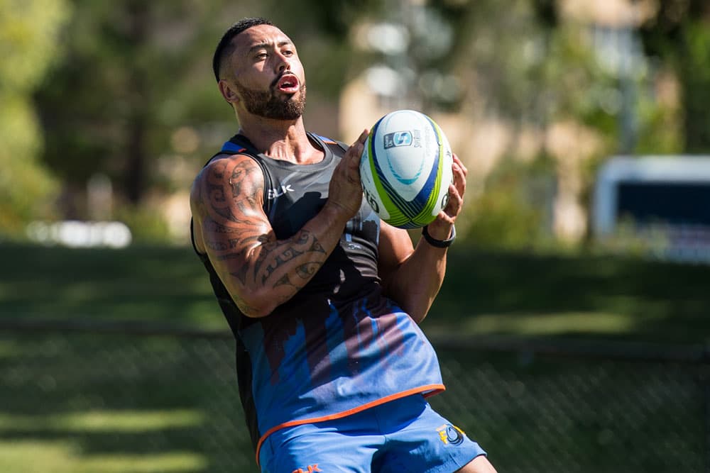 Michael Ruru training with the Force. Photo; RUGBY.com.au/Stuart Walmsley