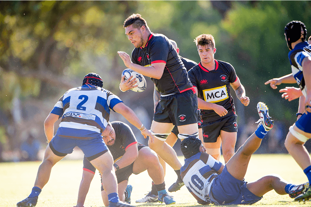Palmyra and Kalamunda in action during the FMG Premier Grade