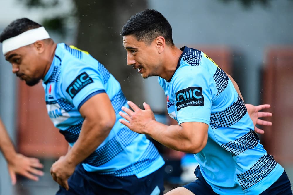 Outside centre contender Lalakai Foketi training with the Waratahs. Photo: Stuart Walmsley/RUGBY.com.au