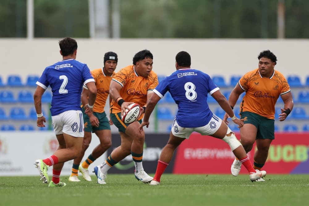 Australia U20 have gone down narrowly to France U20 in Georgia. Photo: World Rugby