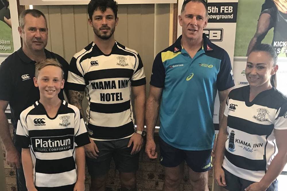 Friend with Kiama locals ahead of the tournament. Photo: Social Media