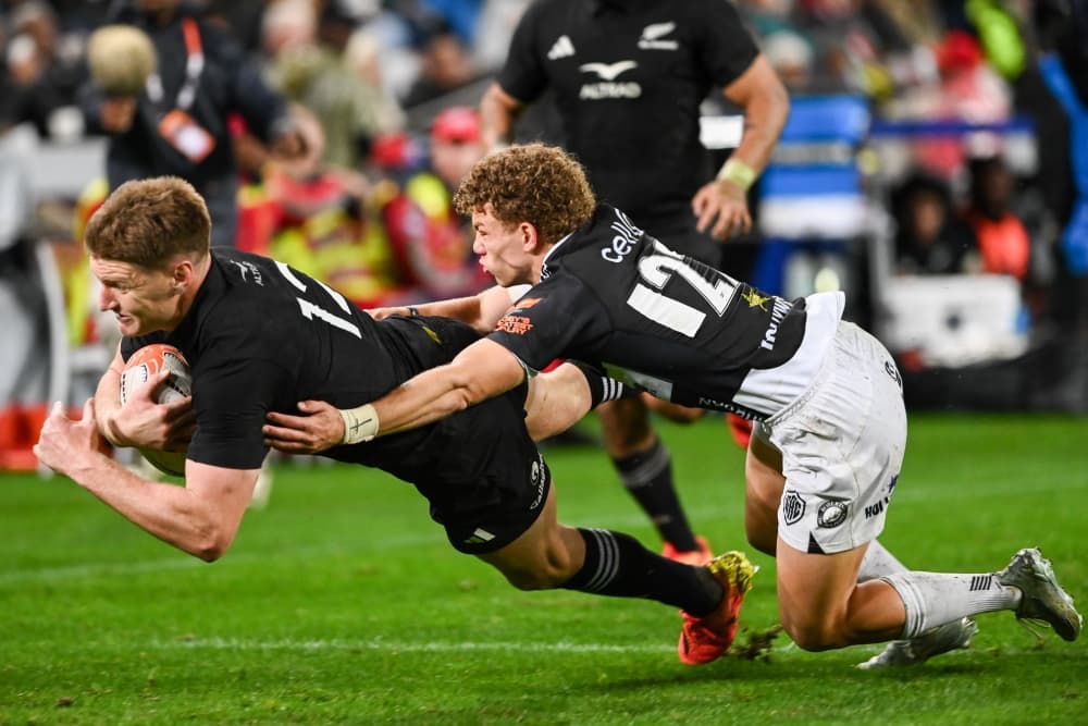 The All Blacks swept aside the Sharks to build momentum in their Greatest Rivalry tour. Photo: Getty Images