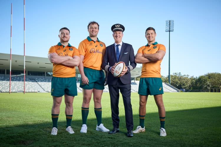 Flight Centre have extended their partnership with the Wallabies for a further three years. Photo: Supplied.