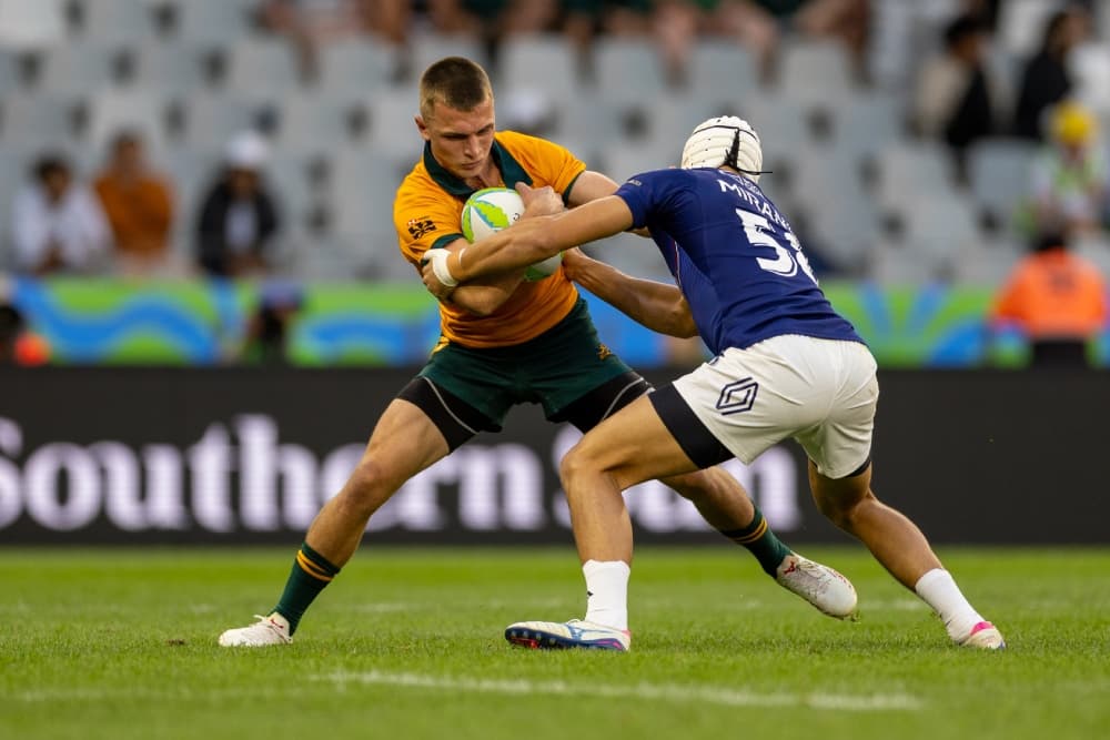Will Cartwright is one of several capped Australian players in the Aussie Select 7s team for Coral Coast 7s. Photo: World Rugby