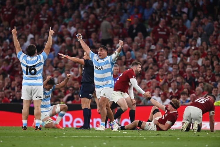 Argentina have upset the British & Irish Lions in Dublin. Photo: Getty Images