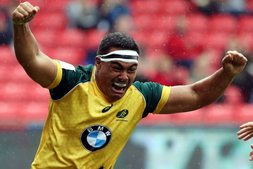 Shambeckler Vui scores against Italy in 2016 U20s World Championships. Photo: Getty Images