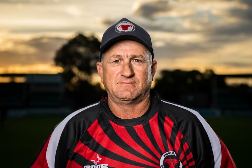 Former Wallaby and new Singleton coach Steve Merrick at Rugby Park. Photo: RUGBY.com.au/Stuart Walmsley