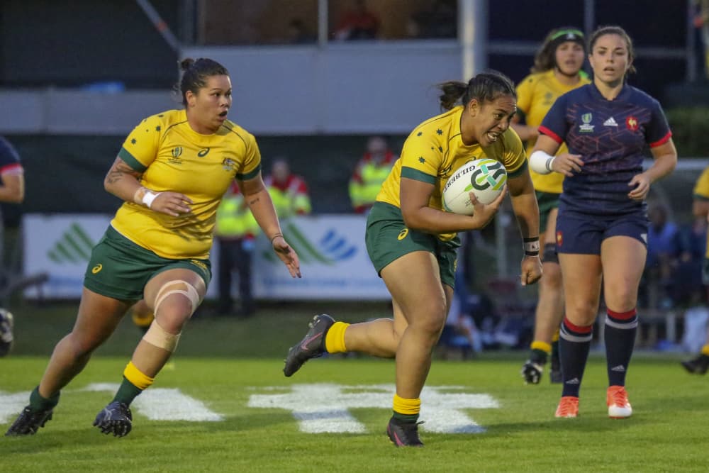Nareta Masters and the Wallaroos were well beaten by France today. Photo: ARU Media/Brendan Hertel