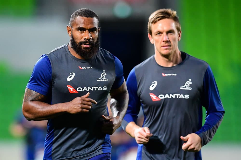 Marika Koroibete and Dane Haylett-Petty are proving a good mix. Photo: RUGBY.com.au/Stuart Walmsley