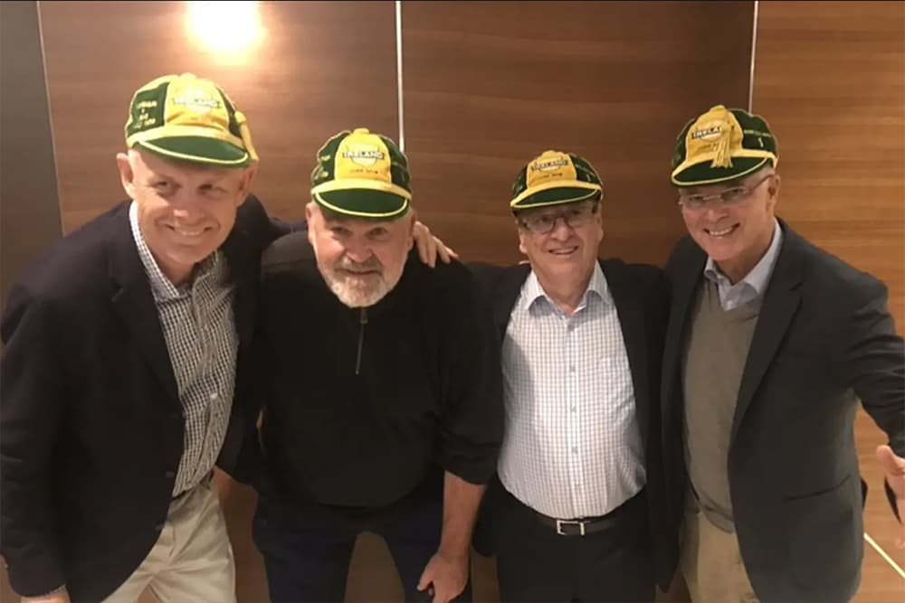 (L-R) Jim Tucker, Greg Growden, Wayne Smith, Gordon Bray. Photo Supplied