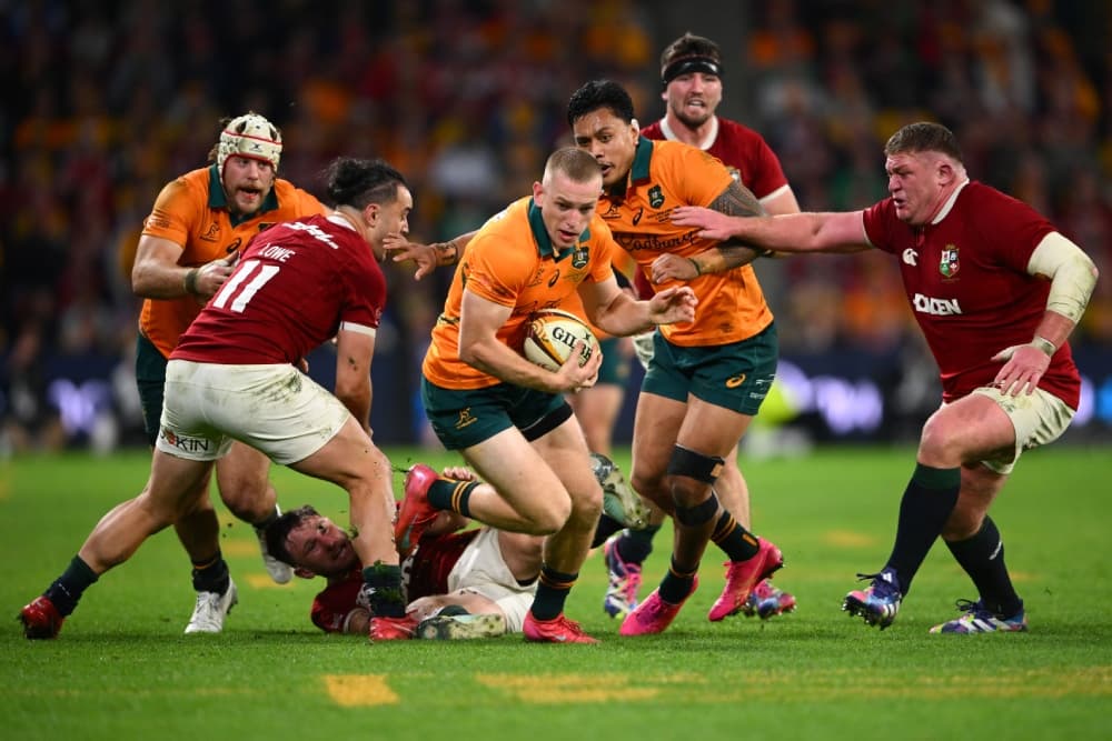 The Wallabies face the Lions in Brisbane. Photo: Getty Images