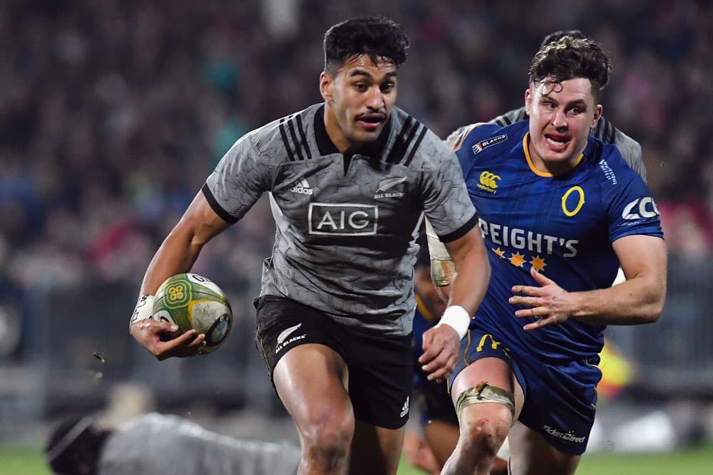 Rieko Ioane scored two tries for the All Blacks. Photo: Getty Images