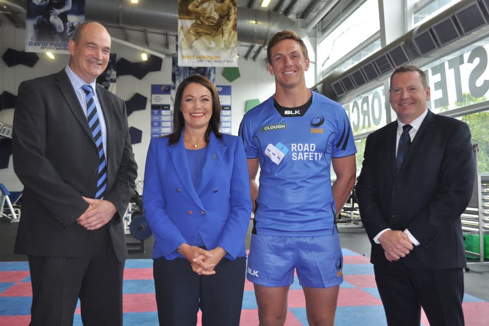 Dane Haylett-Petty in the new Force strip. Photo: Western Force