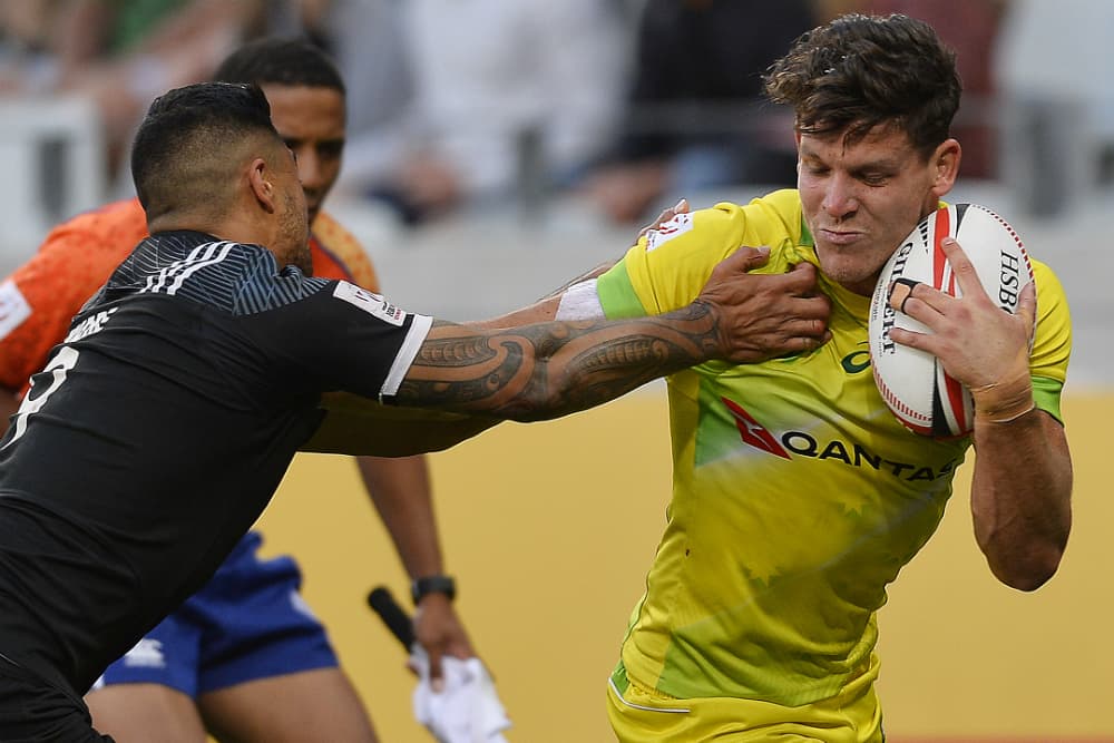 Simon Kennewell was a bright light for the Aussies on a tough day. Photo: Getty Images