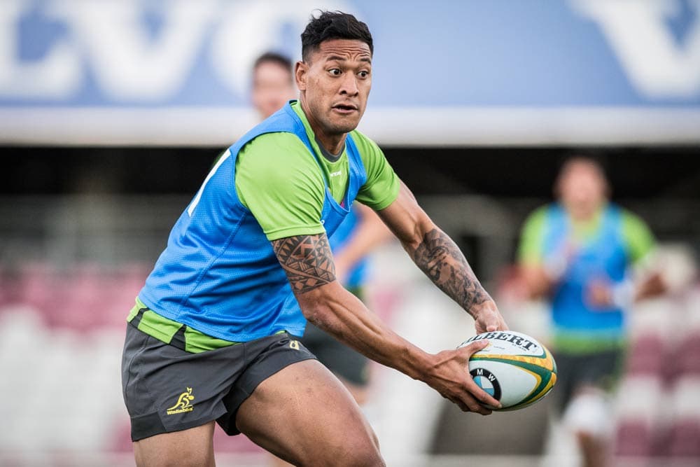 England is preparing for Folau to play 15. Photo: ARU Media/Stu Walmsley