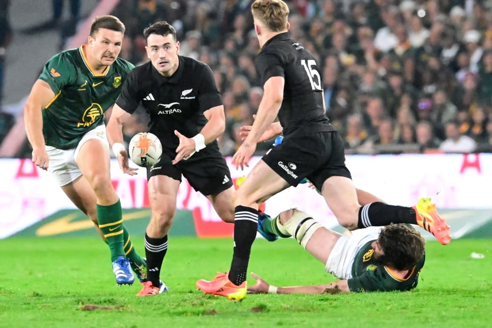Will Jordan stared as the All Blacks struck first against South Africa. Photo: Getty Images
