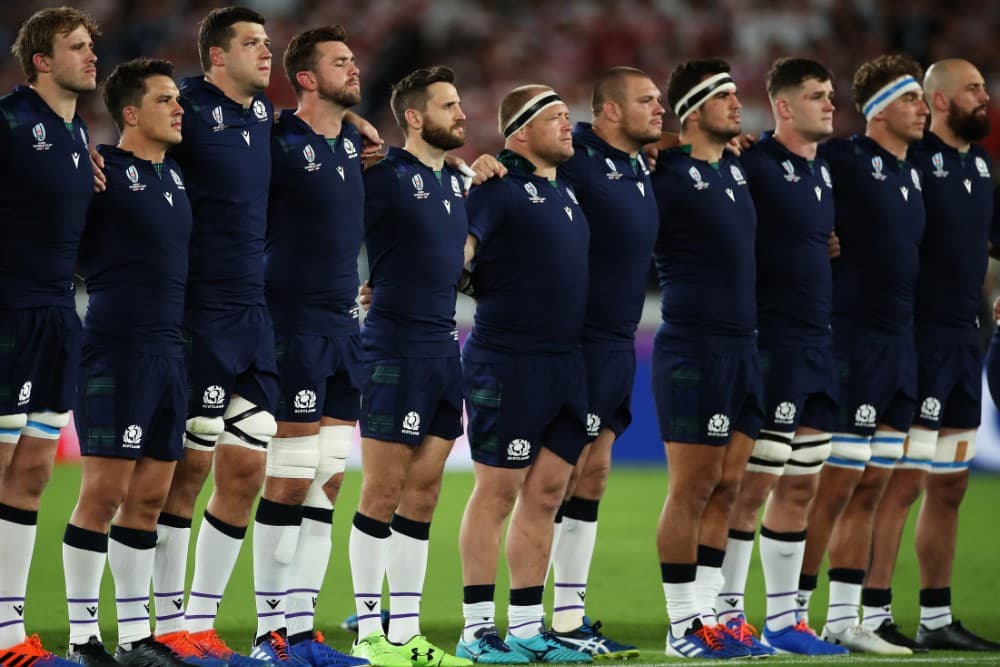 The Scottish Rugby Union has paid a fine and expressed regret for comments made in relation to the threatened cancellation of their Rugby World Cup clash against Japan. Photo: Getty Images 