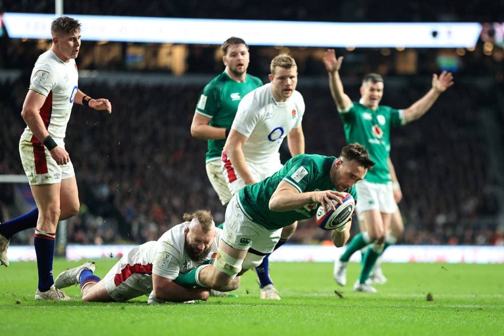 Ireland have defeated a 14-man England at Twickenham. Photo: Getty Images