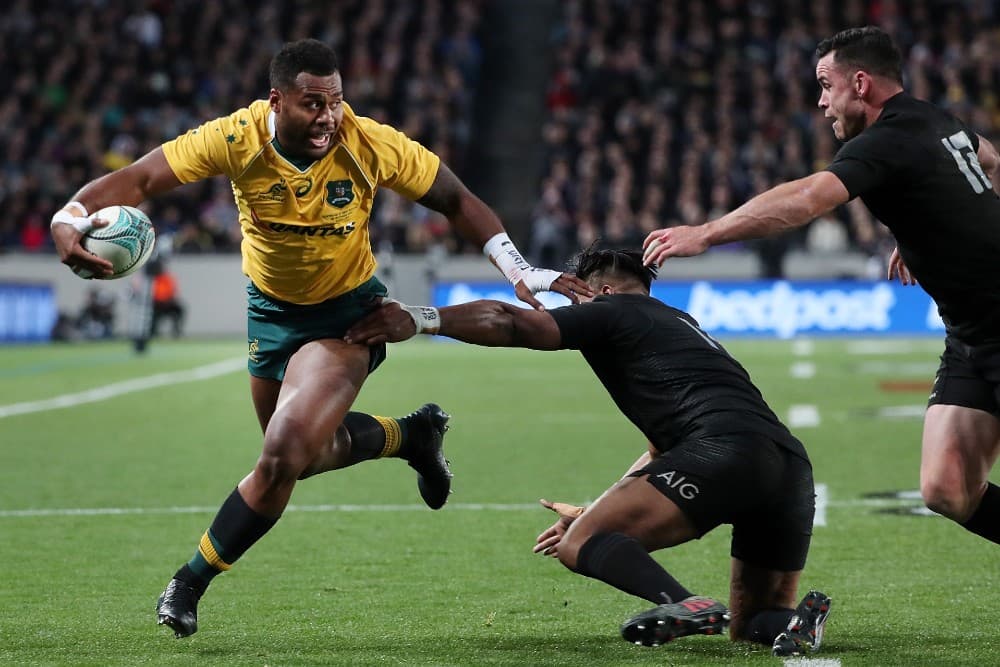 Samu Kerevi could once again feature for the Wallabies in 2020 despite moving offshore. Photo: Getty Images
