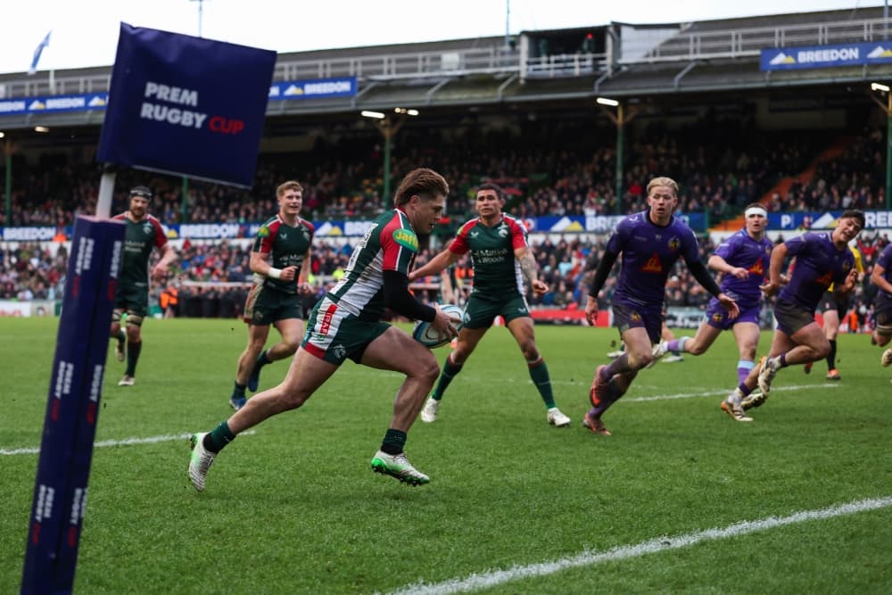 James O'Connor scored for Leicester in the title win over Exeter. Photo: Getty Images