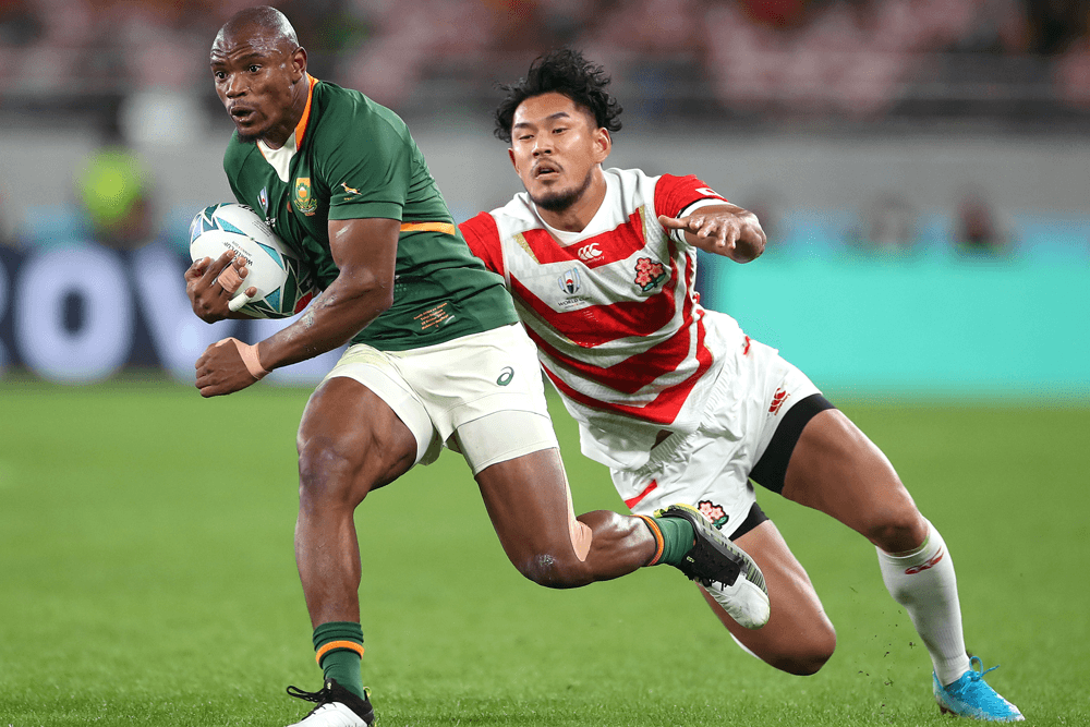 Makazole Mapimpi escapes a Japanese defender. Photo: Getty Images