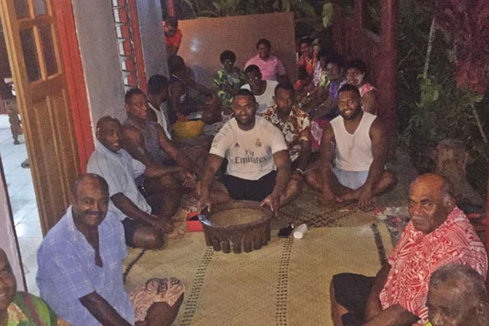 Tevita Kuridrani went back to Fiji for Christmas. Photo: Instagram