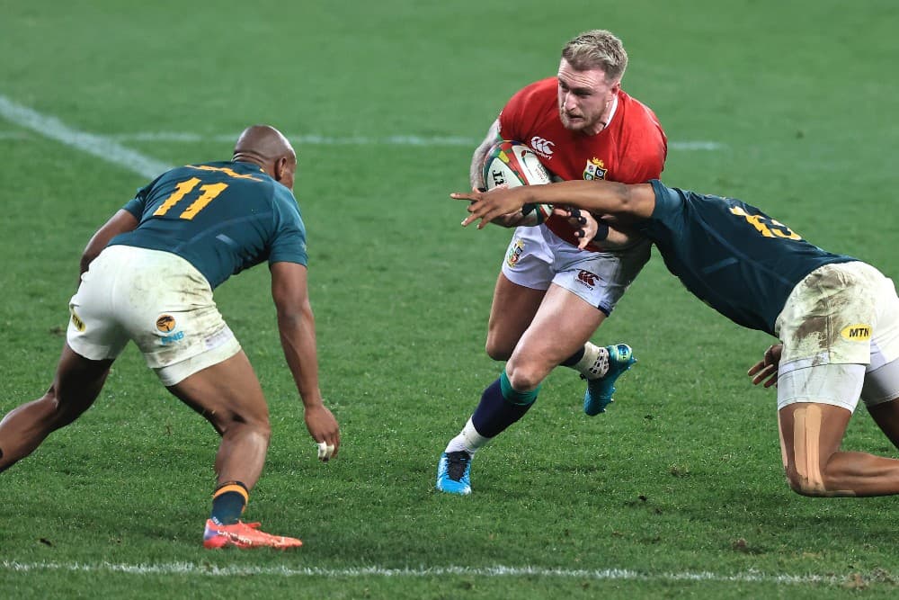 Lions fullback Stuart Hogg has denied he bit rival Willie le Roux on the arm. Photo: Getty Images