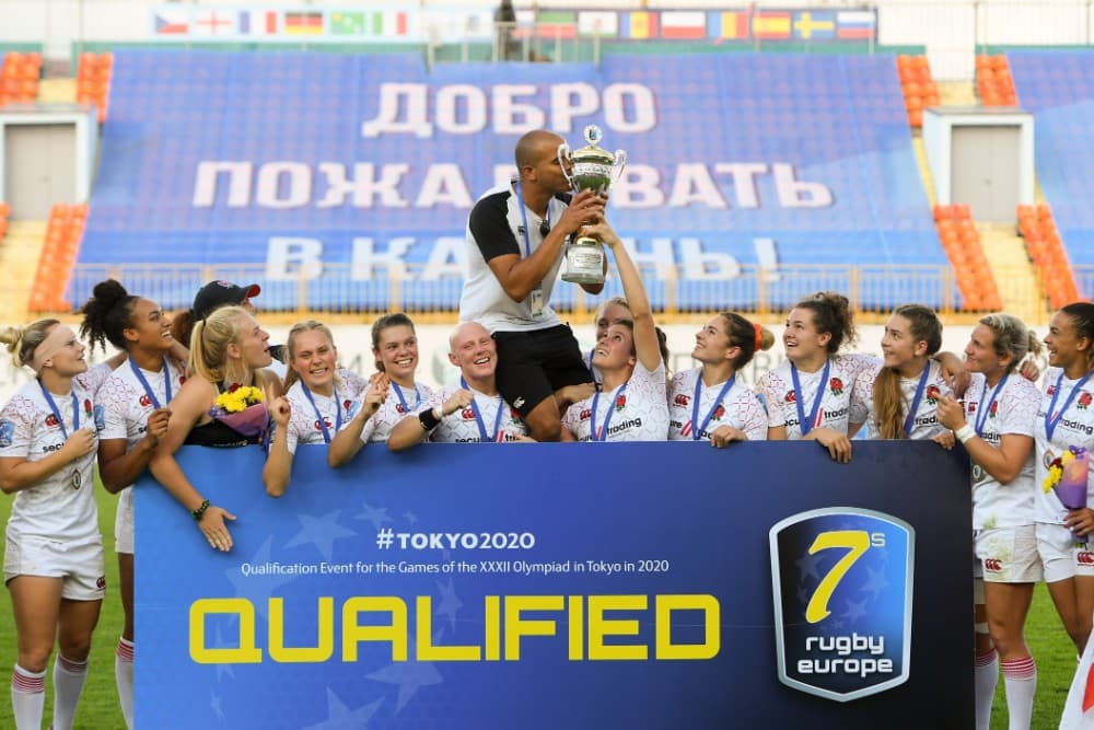 England qualify for the Tokyo Olympics after winning the European leg of the women's qualifying series in Kazan. Photo: AFP