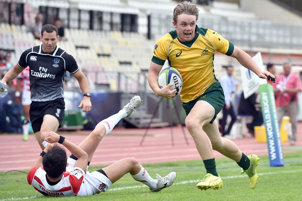 Ryan Lonergan scored a late double for the Aussies. Photo: AFP