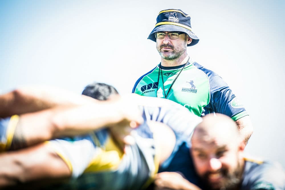 Brumbies assistant Dan McKellar has been fined $10,000 by SANZAAR. Photo: ARU Media/Stu Walmsley