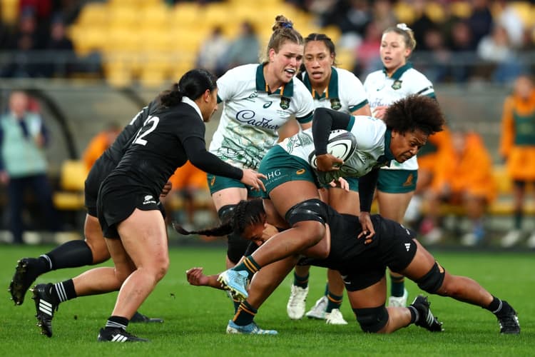 The Wallaroos went down to the Black Ferns in Wellington. Photo: Getty Images