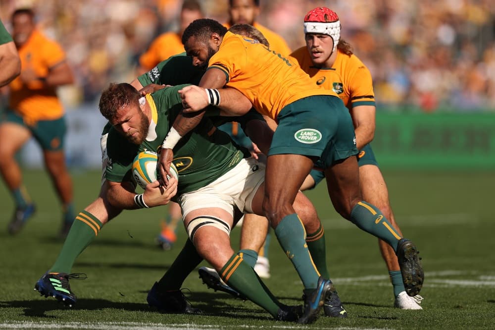 South Africa back row forward Duane Vermeulen is to retire from rugby, having helped the Springboks claim back-to-back World Cup titles. Photo: Getty Images