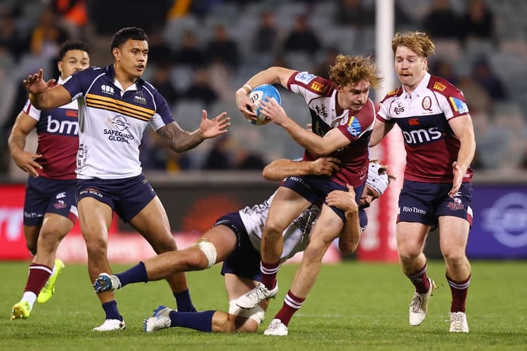 The ACT Brumbies and Queensland Reds will face off as part of the Club Rugby Round. Photo: Getty Images