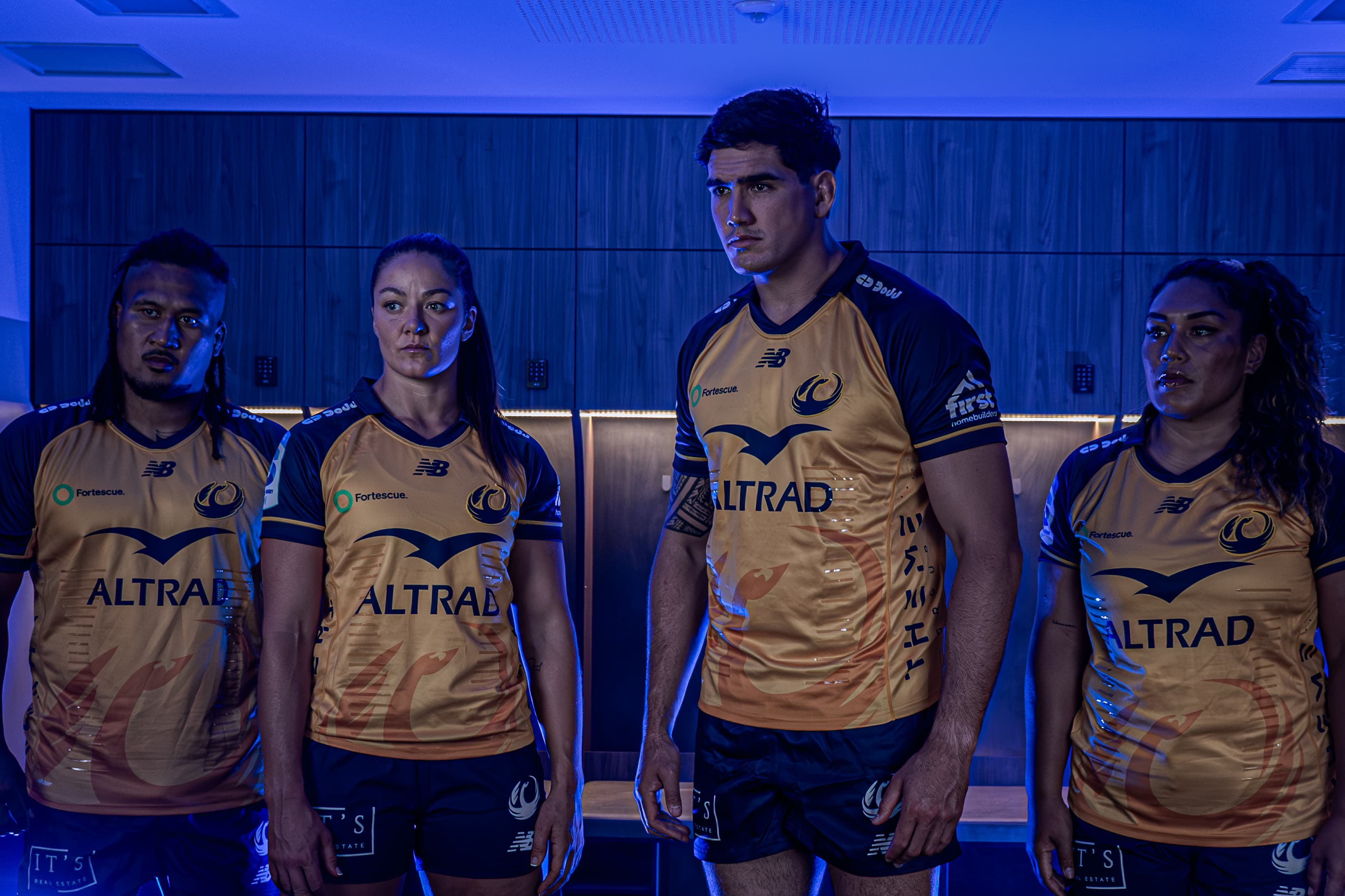 Brandon Paenga-Amosa, Michaela Leonard, Darcy Swain and Alapeta Ngauamo