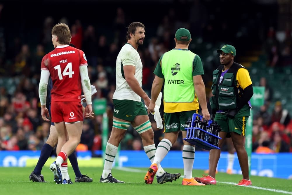 Eben Etzebeth has been red-carded for an alleged eye gouging. Photo: Getty Images