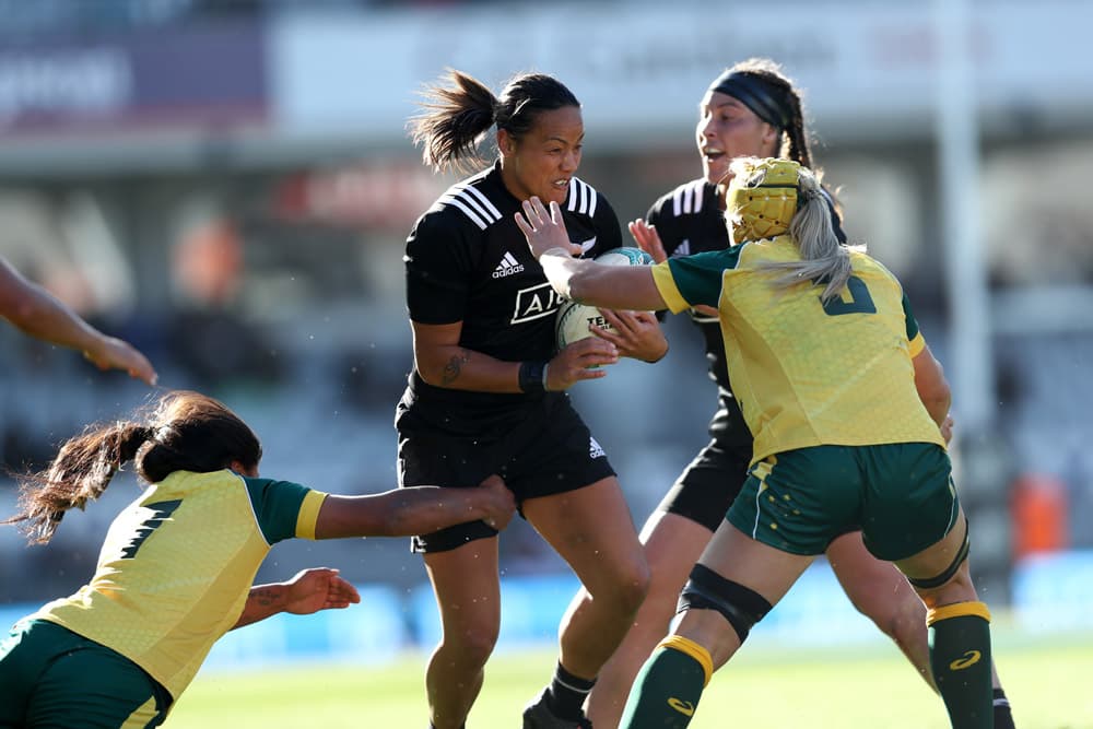The Black Ferns beat the Wallaroos, 67-3, last Saturday. Photo: Getty Images