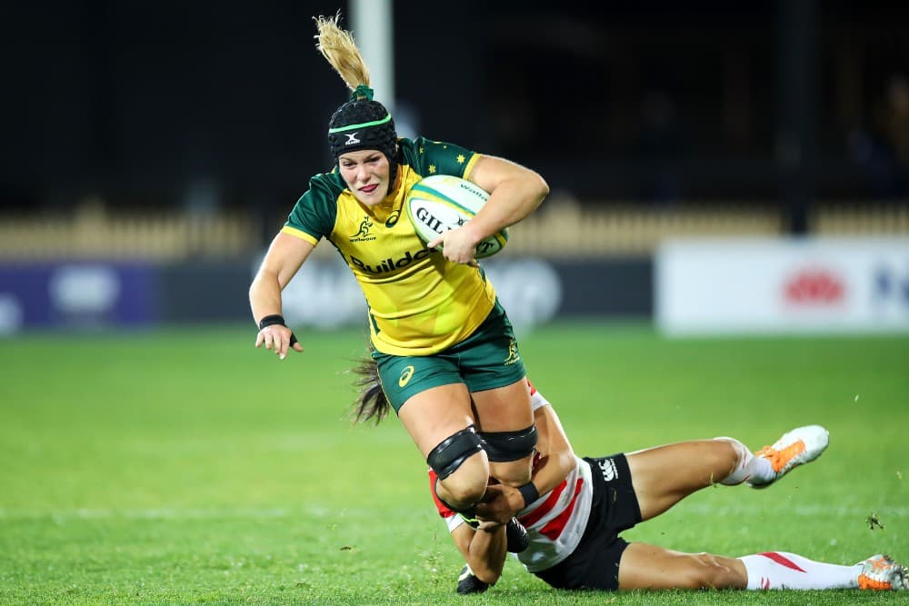 Emily Chancellor in action against Japan. Photo: Getty Images