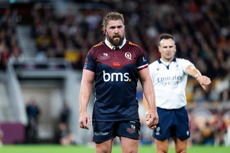 Aidan Ross impressed on his Reds debut against the Lions. Photo: Brendan Hertel