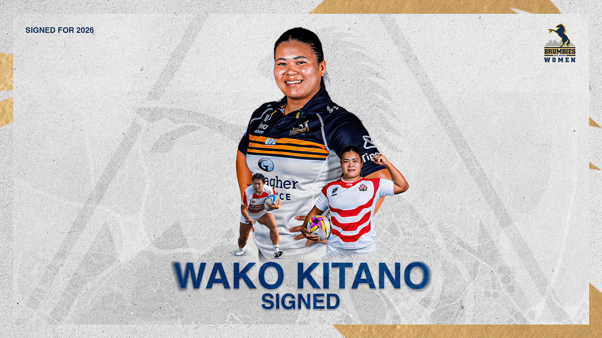 ACT Brumbies Super Rugby Women Sign Japanese International Prop Wako Kitano