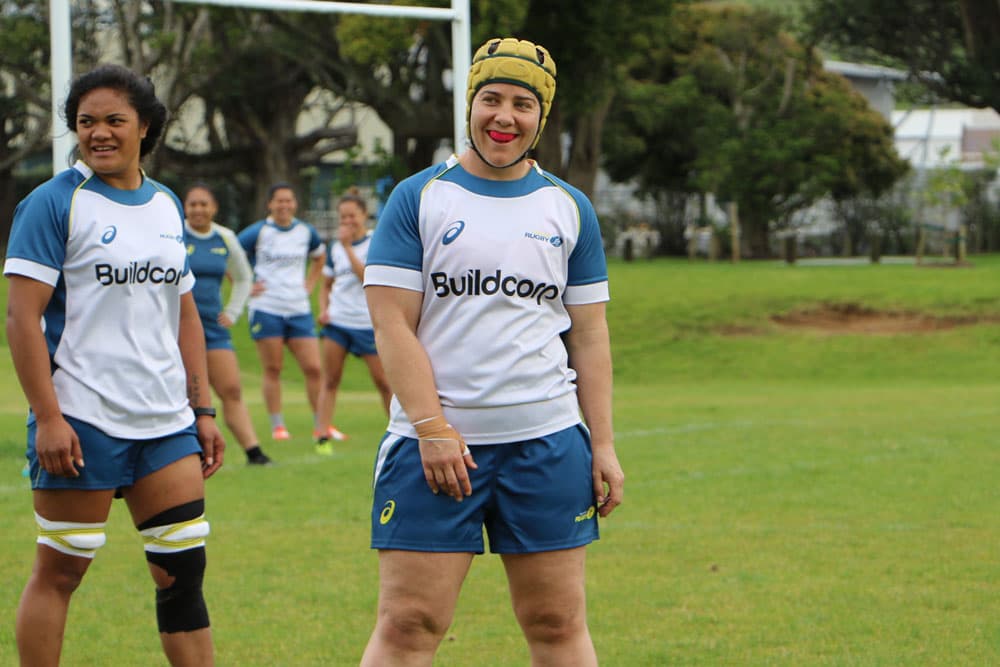 All Smiles. A happy Burrows ready for Kiwi encounter. Photo: ARU Media