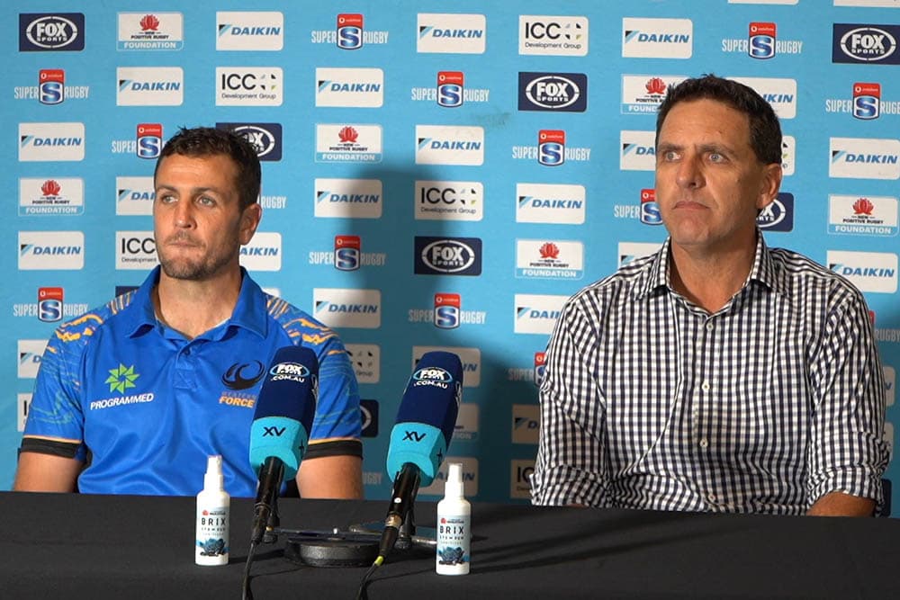 Western Force Head Coach, Tim Sampson wasn't impressed with his sides penalty count. | Photo: Getty Images.